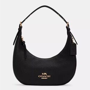 Coach Black Leather Shoulder Bag